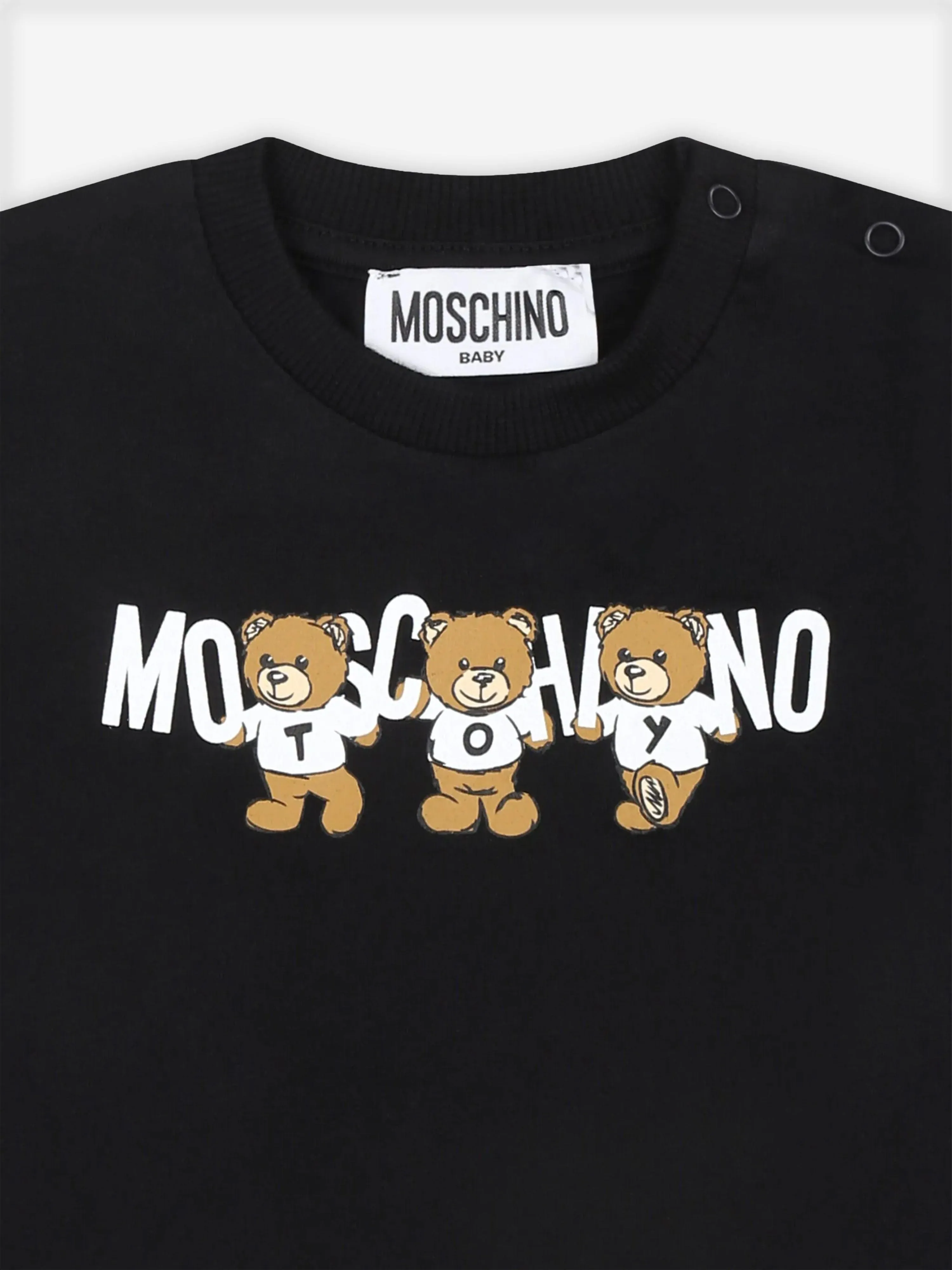 Moschino Baby Bear Logo T-Shirt in Black