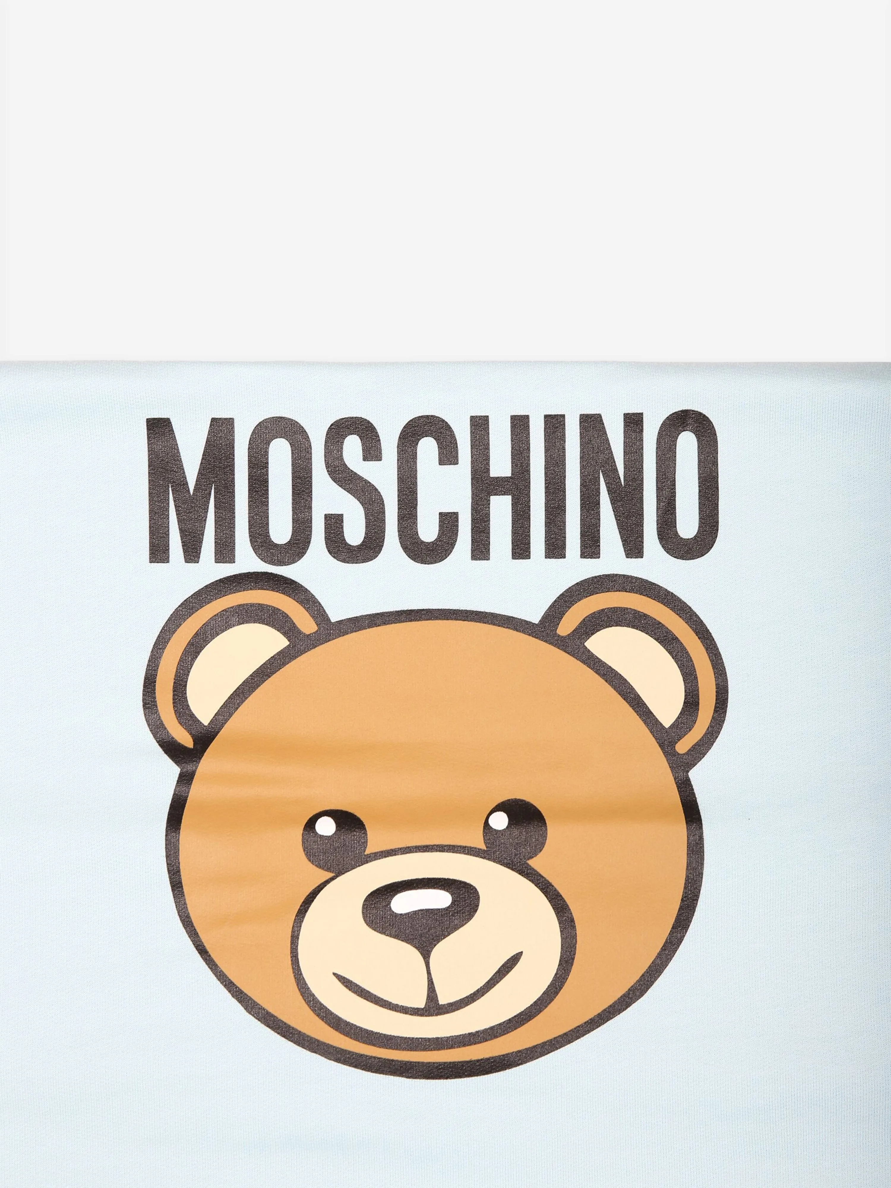 Moschino Baby Boys Bear Logo Blanket in Blue