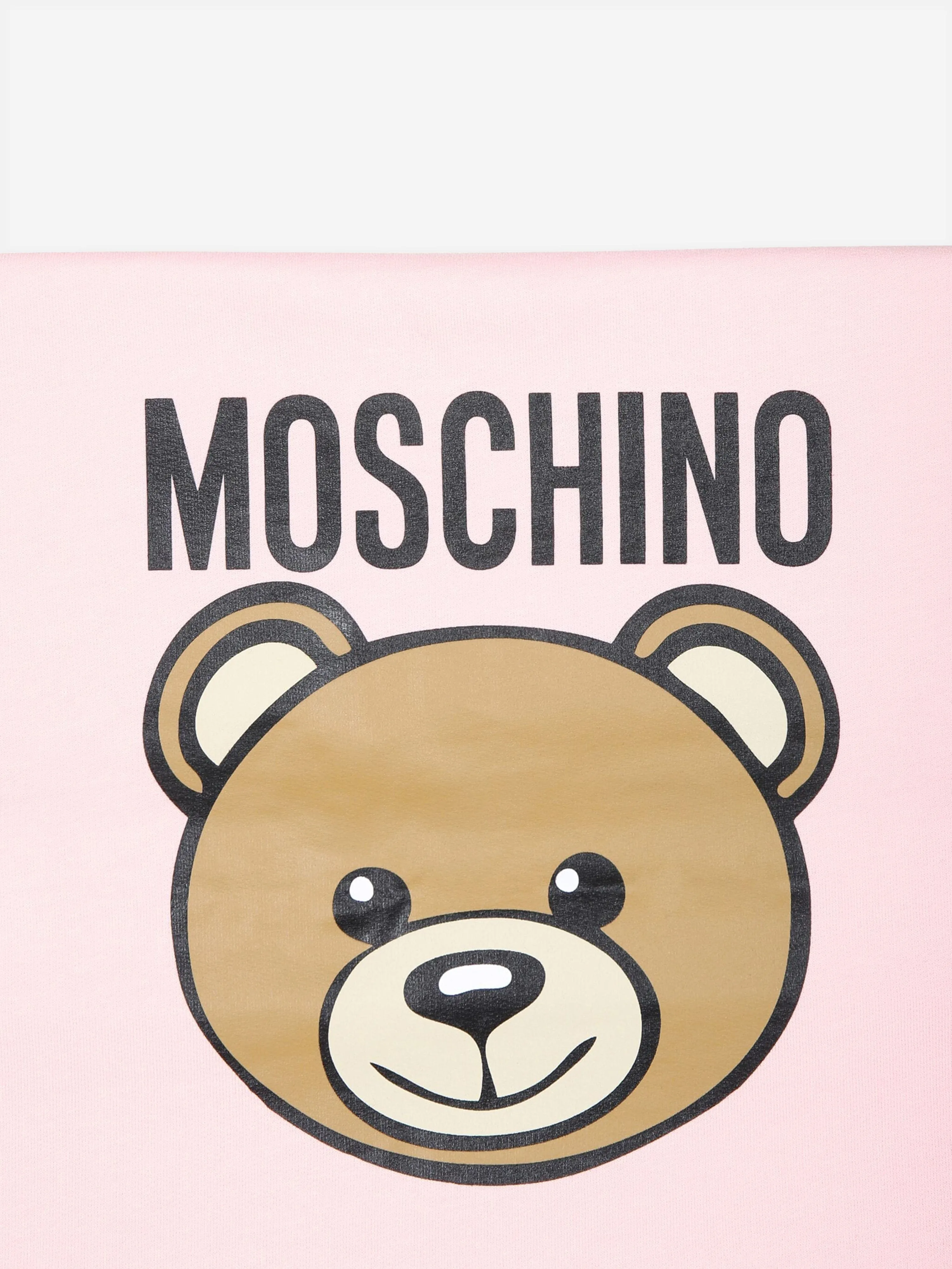 Moschino Baby Girls Bear Logo Blanket in Pink