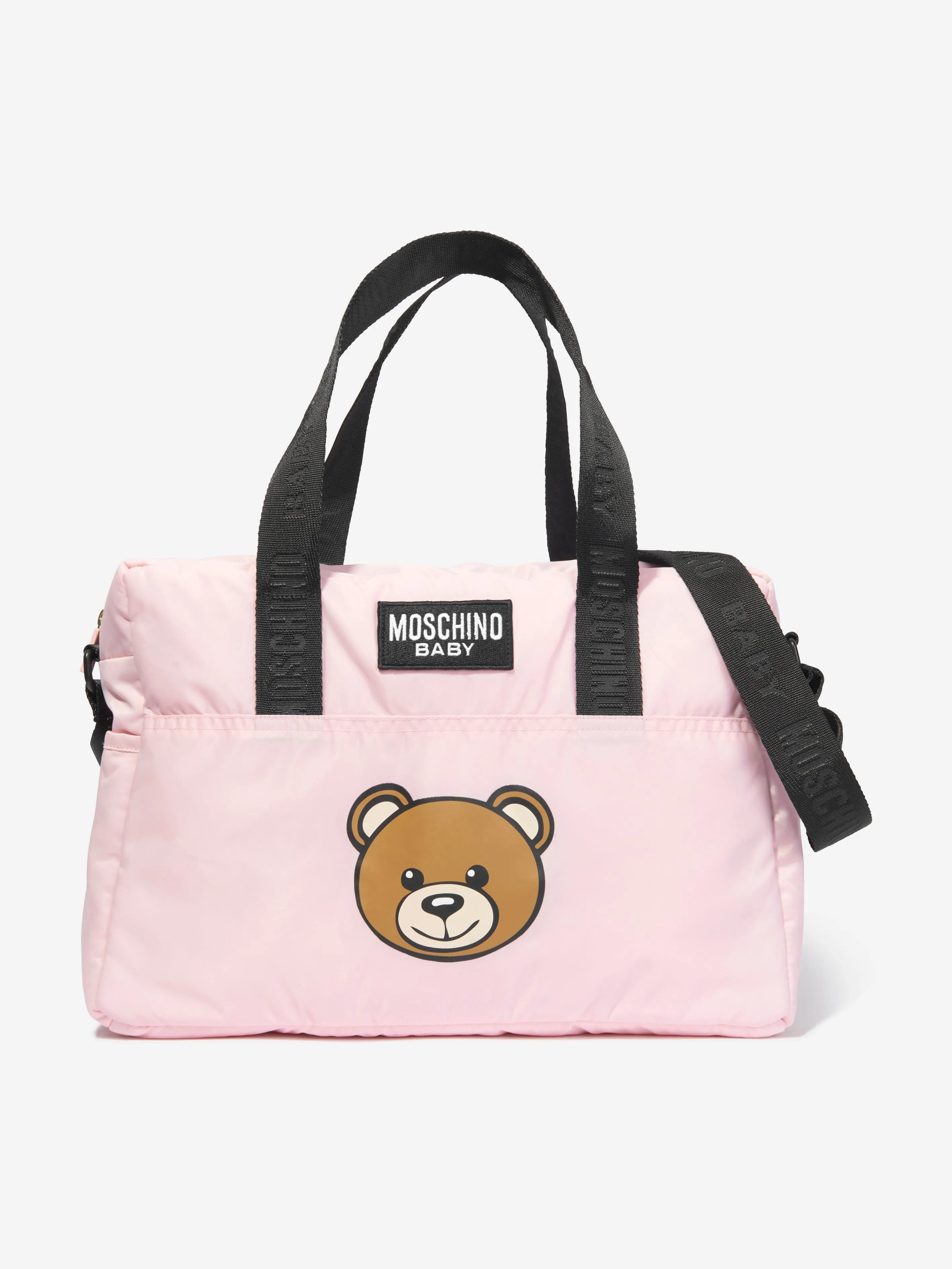 Moschino Baby Girls Teddy Bear Changing Bag in Pink (40cm)