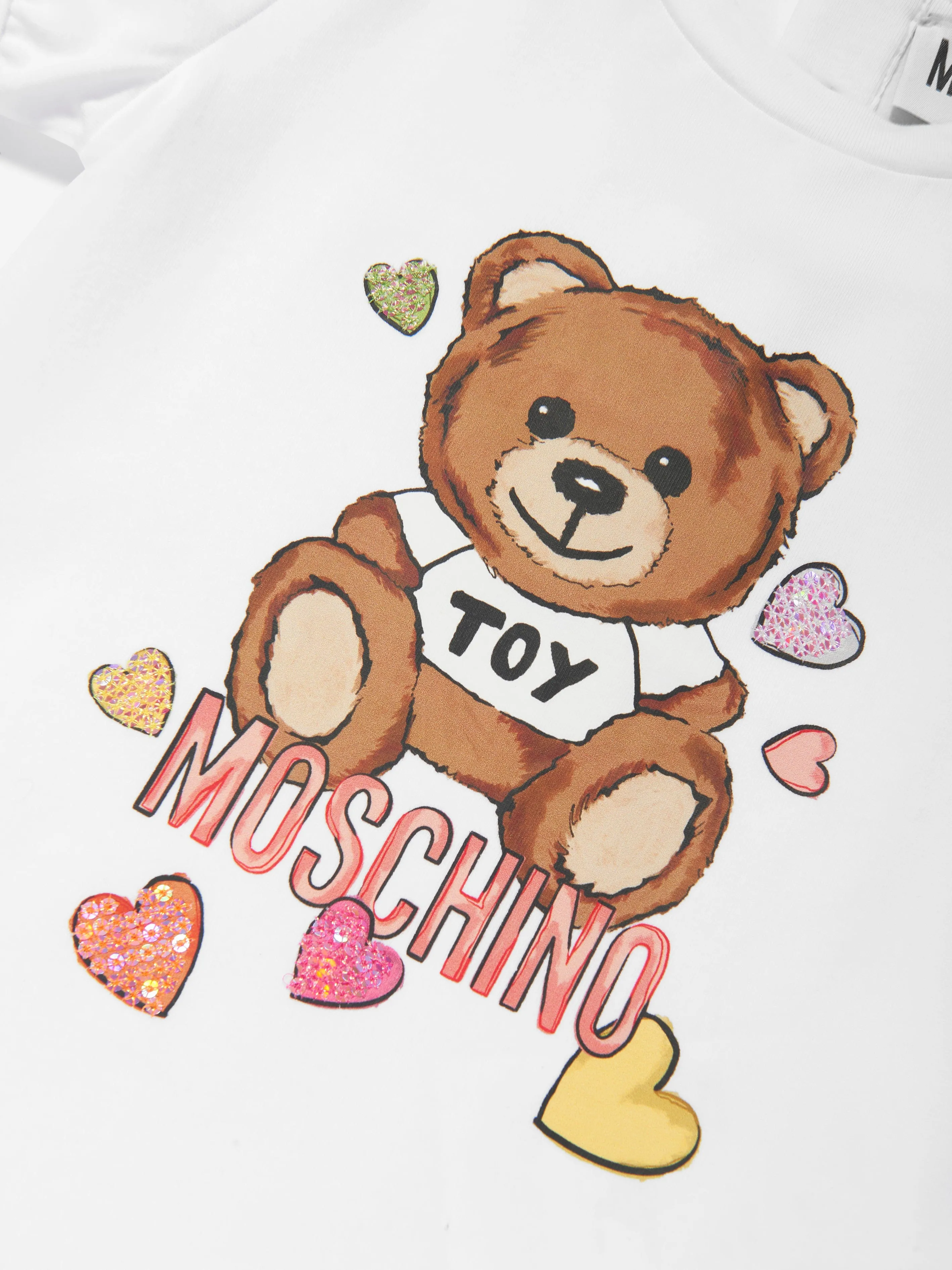 Moschino Baby Girls Teddy Bear T-Shirt in White