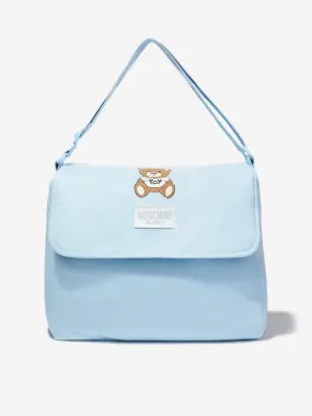 Moschino Baby Teddy Bear Changing Bag in Blue