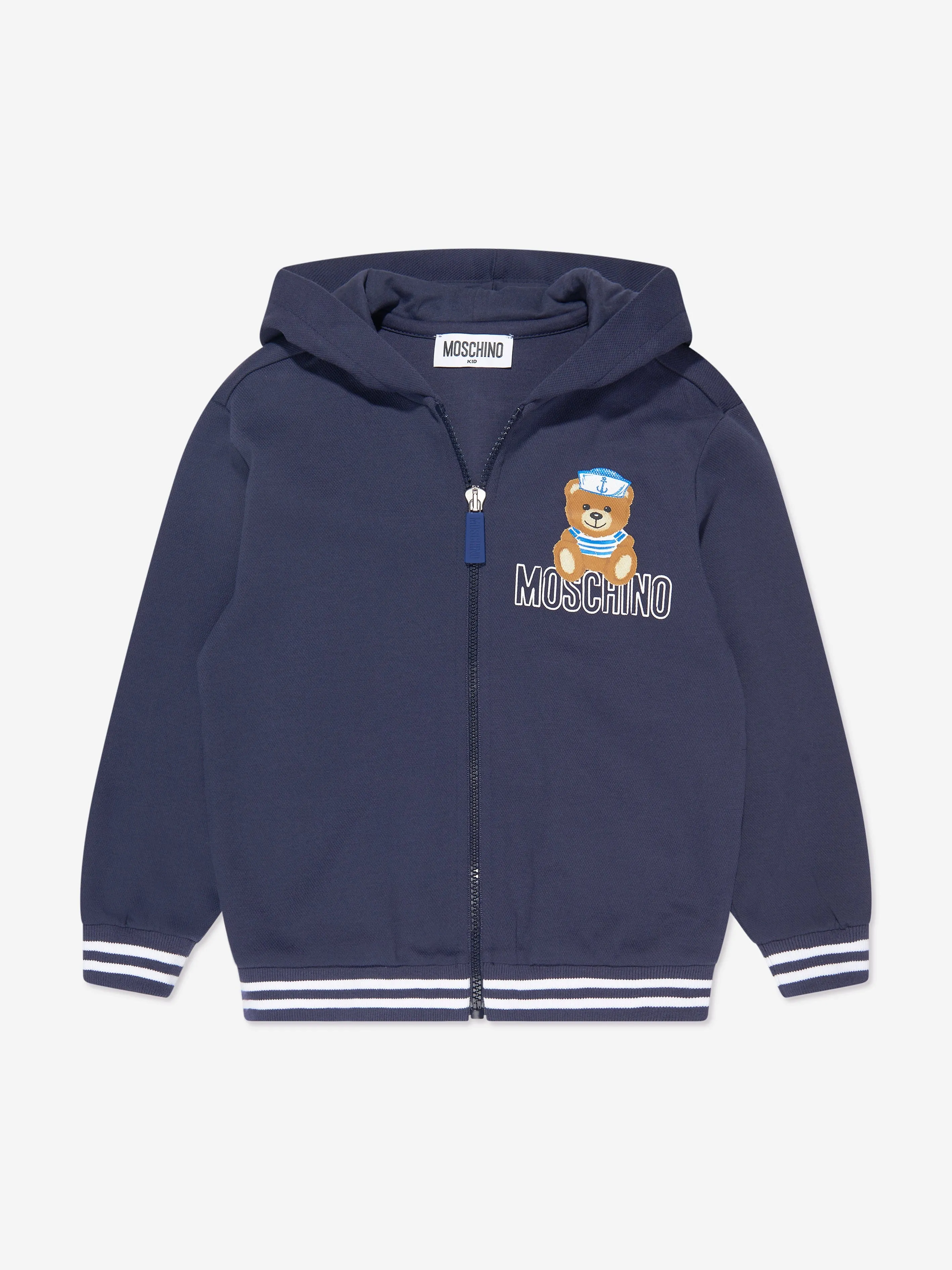 Moschino Boys Teddy Logo Tracksuit in Navy