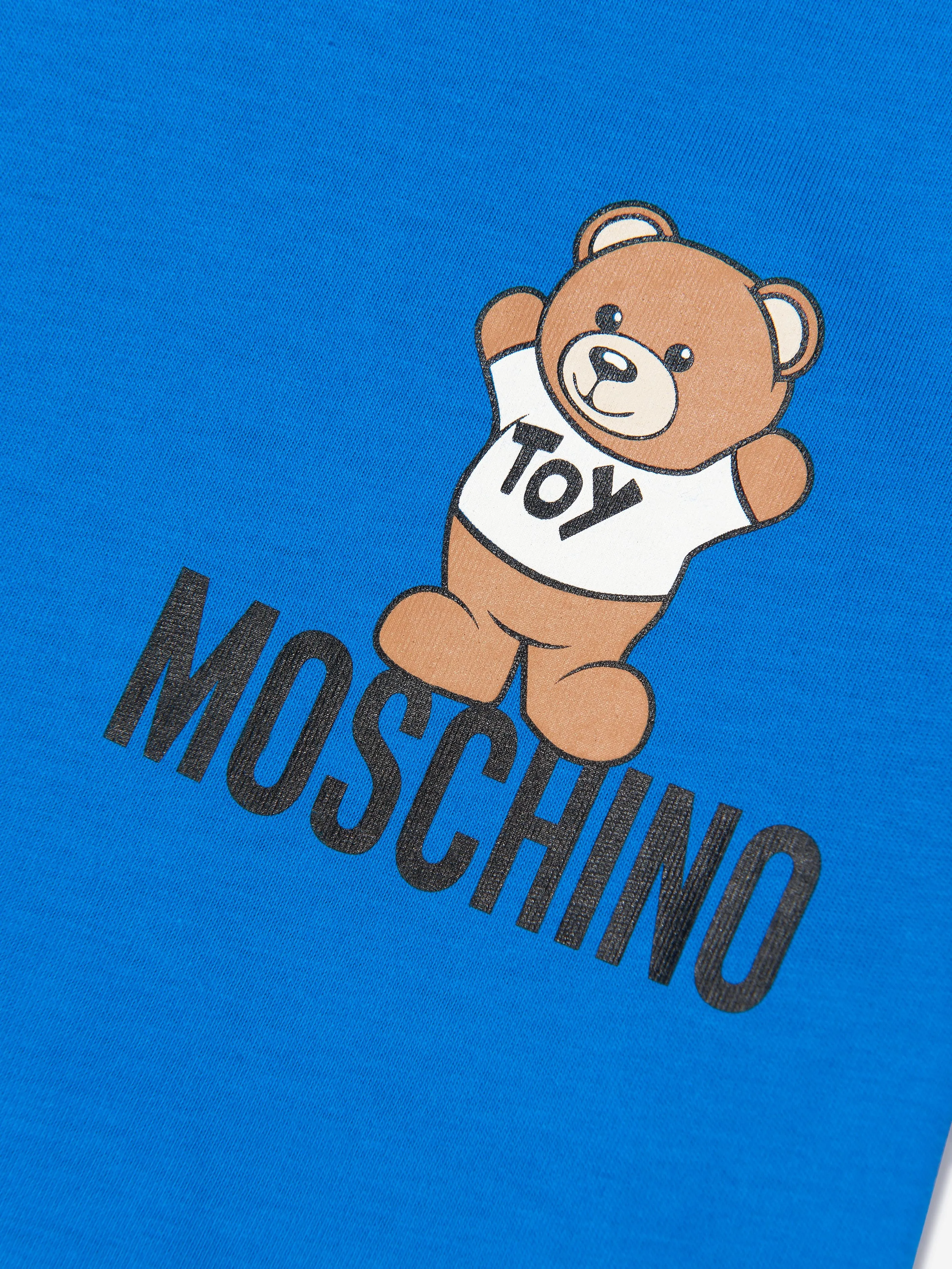 Moschino Kids Teddy Logo T-Shirt in Blue