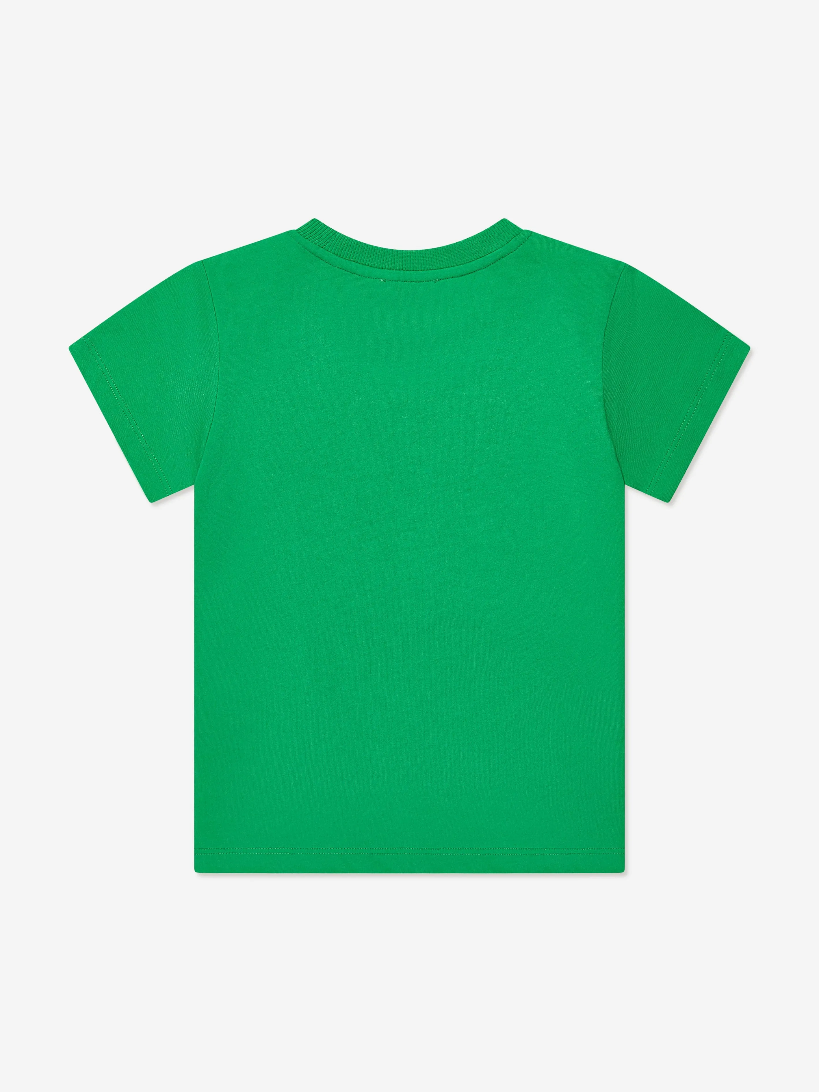 Moschino Kids Teddy Logo T-Shirt in Green