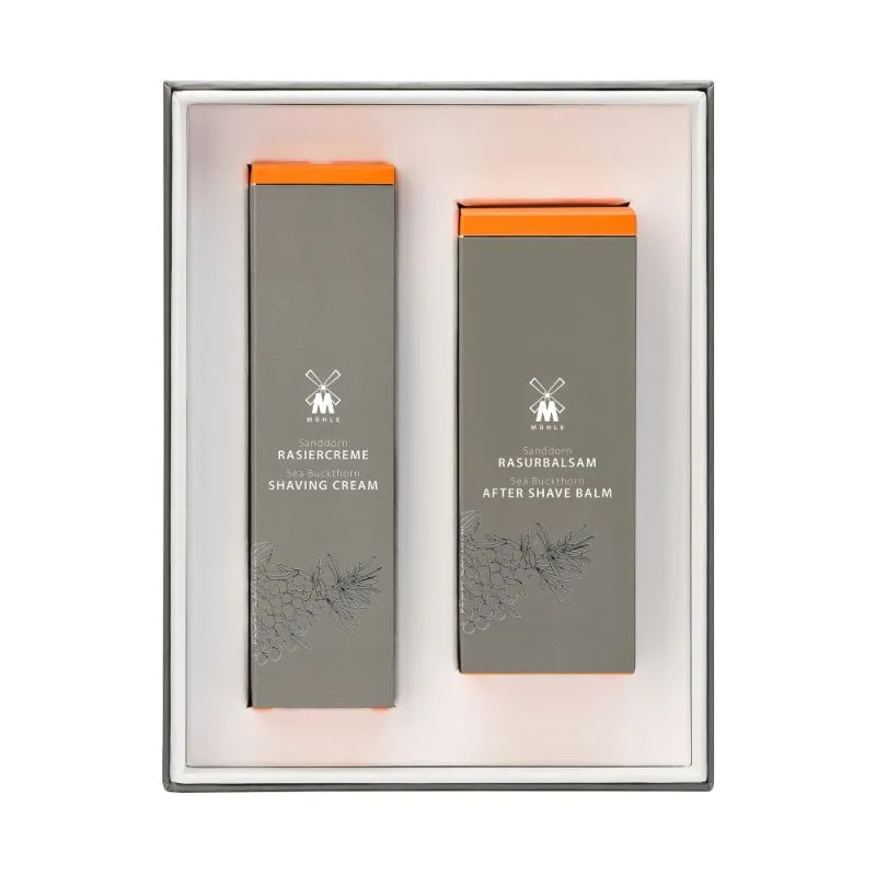 MUHLE Sea Buckthorn Shaving Cream & After Shave Balm Skin Care Set