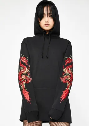 Mystic Flame Dragon Hoodie