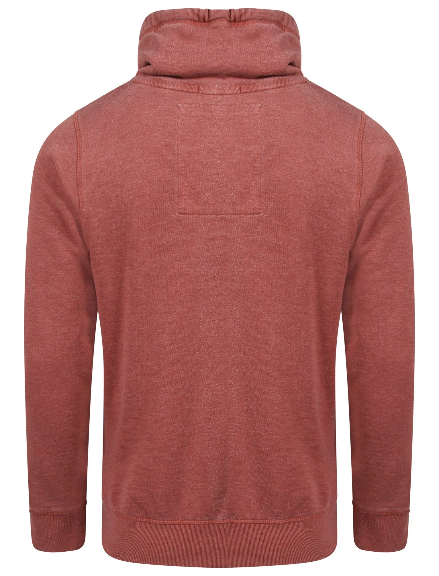 Nassau Bay Cowl Neck Pullover Hoodie in Red Mahogany - Tokyo Laundry