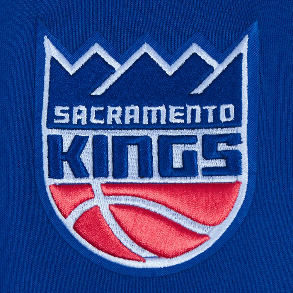 NBA SACRAMENTO KINGS CITY EDITION 24-25 WOMEN'S RIB FLC CROPPED PO HOO (DODGER BLUE)