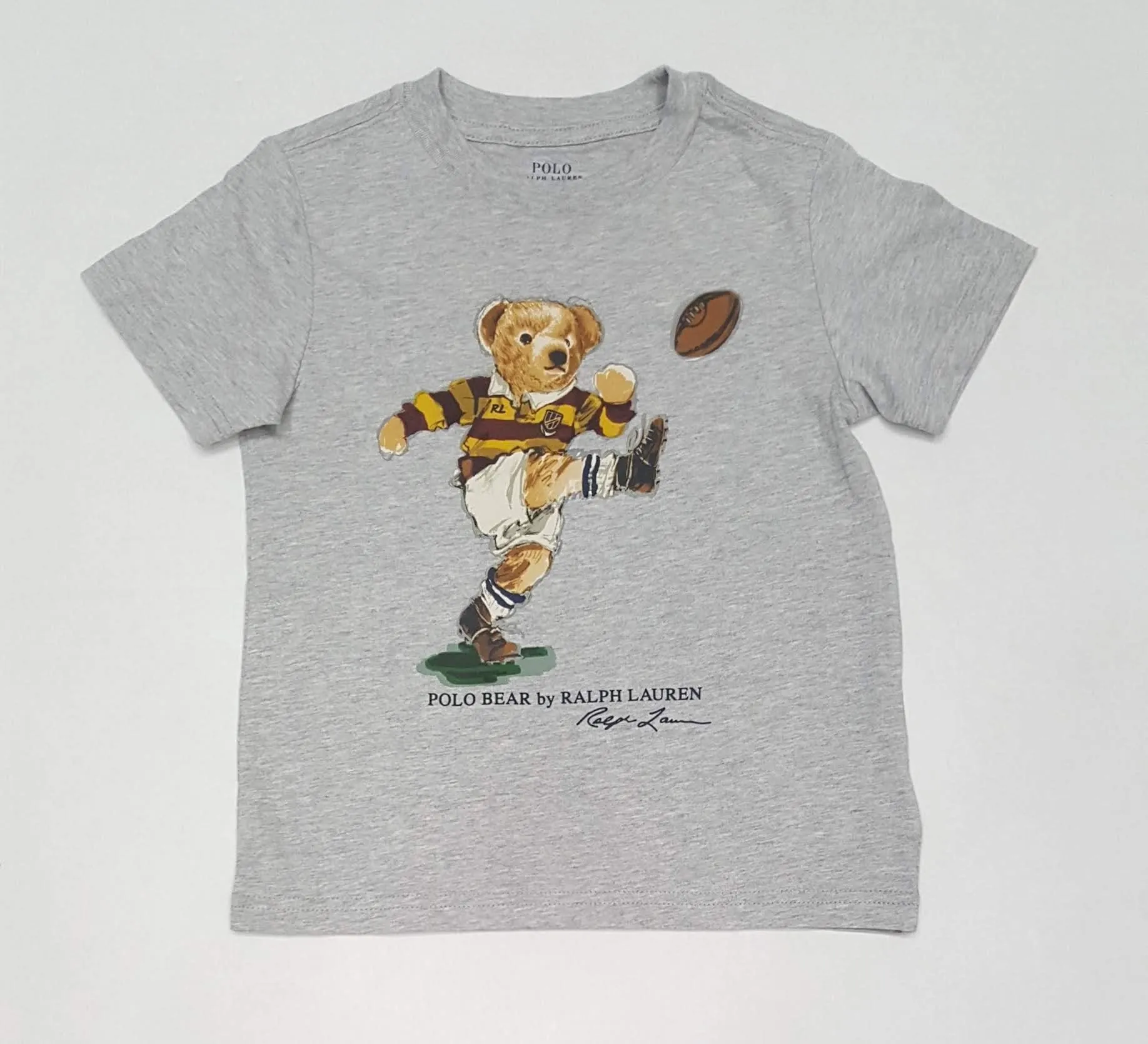 Nwt Kids Polo Ralph Lauren Kicker Bear Boys Tee (2T-7T)