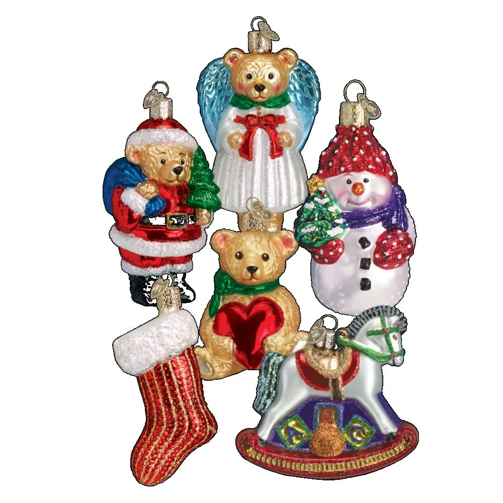 Old World Christmas Child'S First Christmas Collection Ornament Set