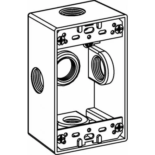 Orbit 1B50-5 Single Gang Weatherproof FS Box 1/2" KO