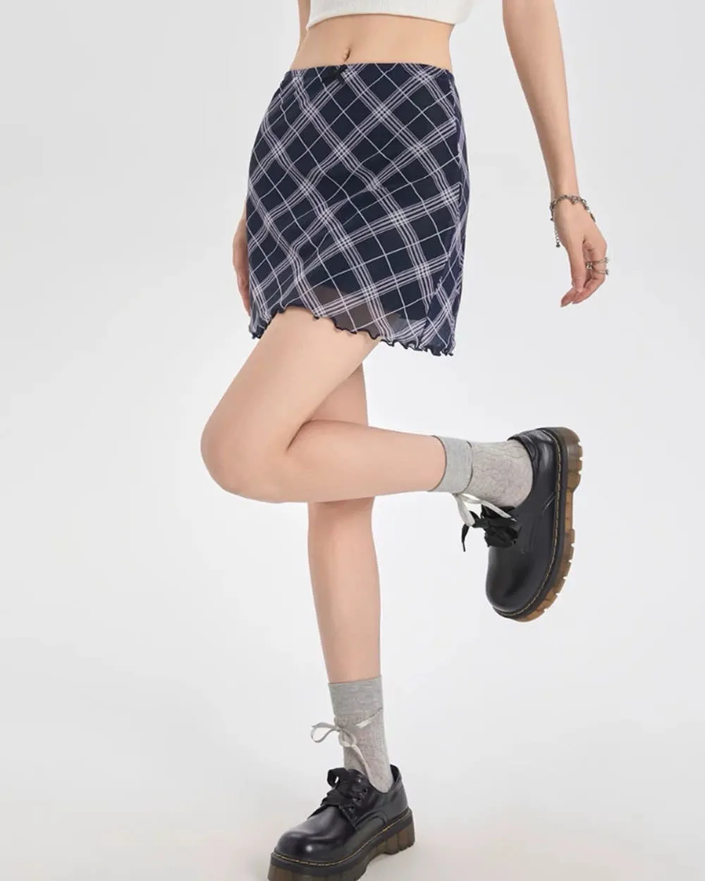 Outta Town Plaid Mini Skirt