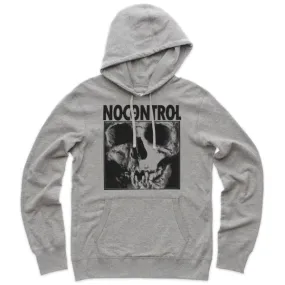 Pins and Bones No Control Skull Teaser, Grey Unisex Pullover Hoodie Sweater