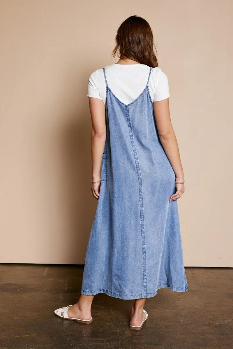 Pocket Overall Dress