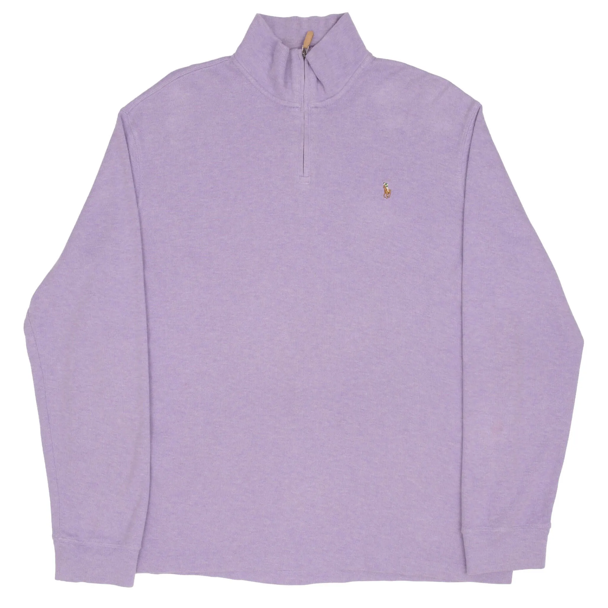 POLO RALPH LAUREN MAUVE QUARTER 1/4 ZIP SWEATER SIZE 2XL