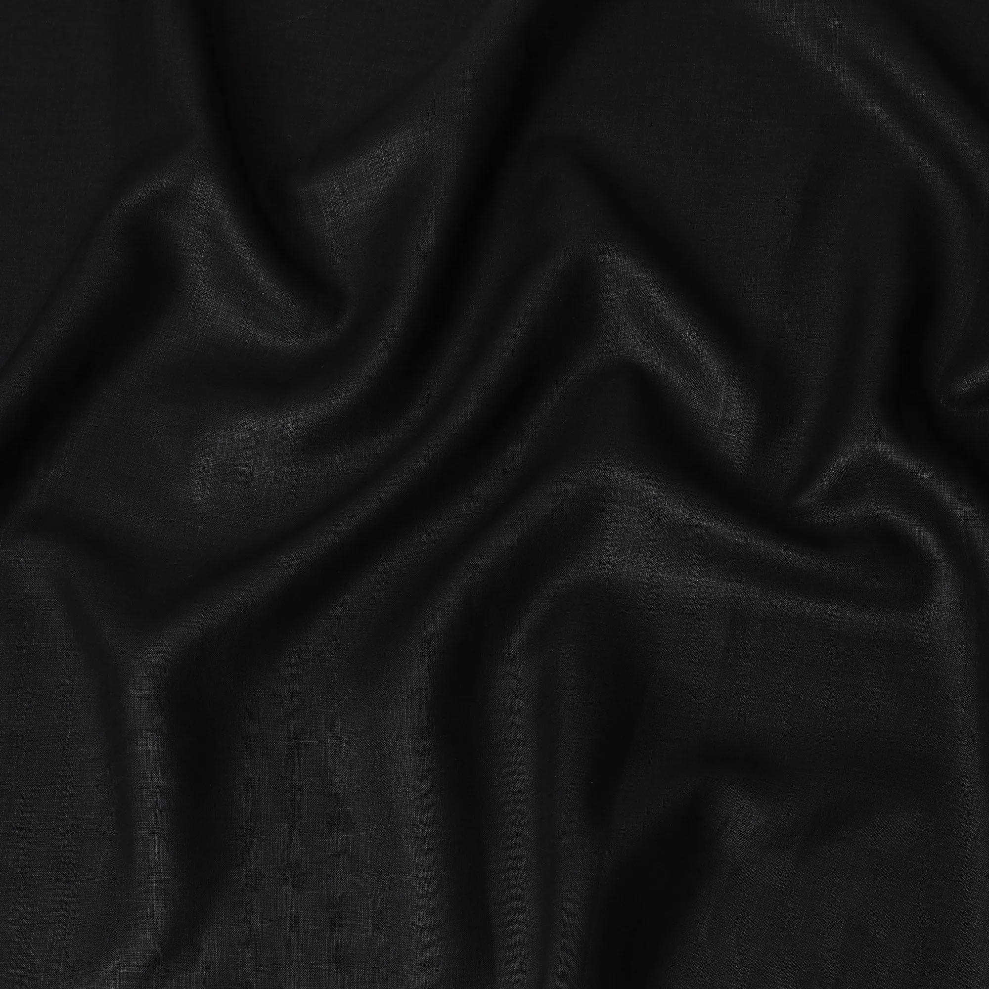 Premium Black Pure Linen Fabric, 60 Lea, 150 cm Width-D20128