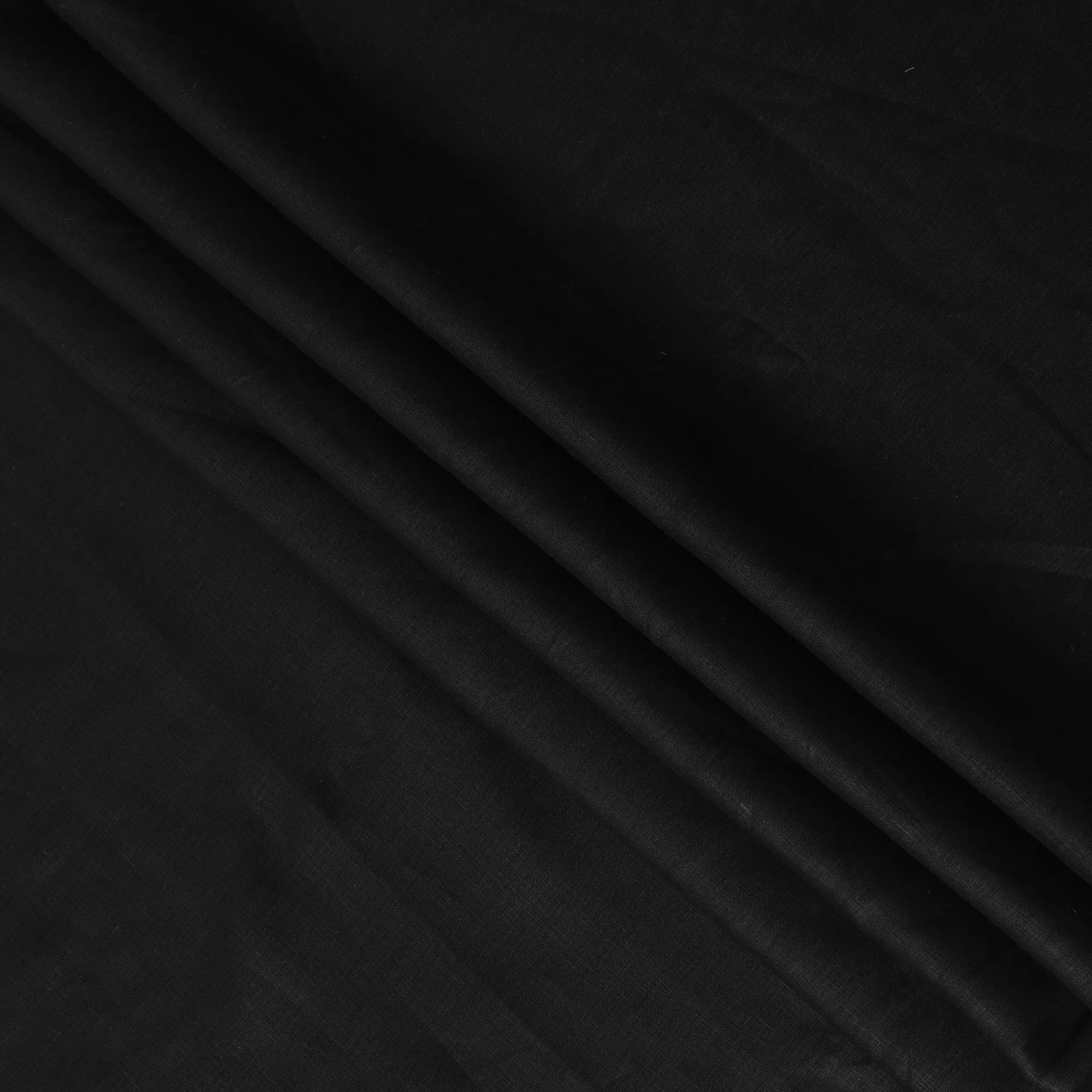 Premium Black Pure Linen Fabric, 60 Lea, 150 cm Width-D20128