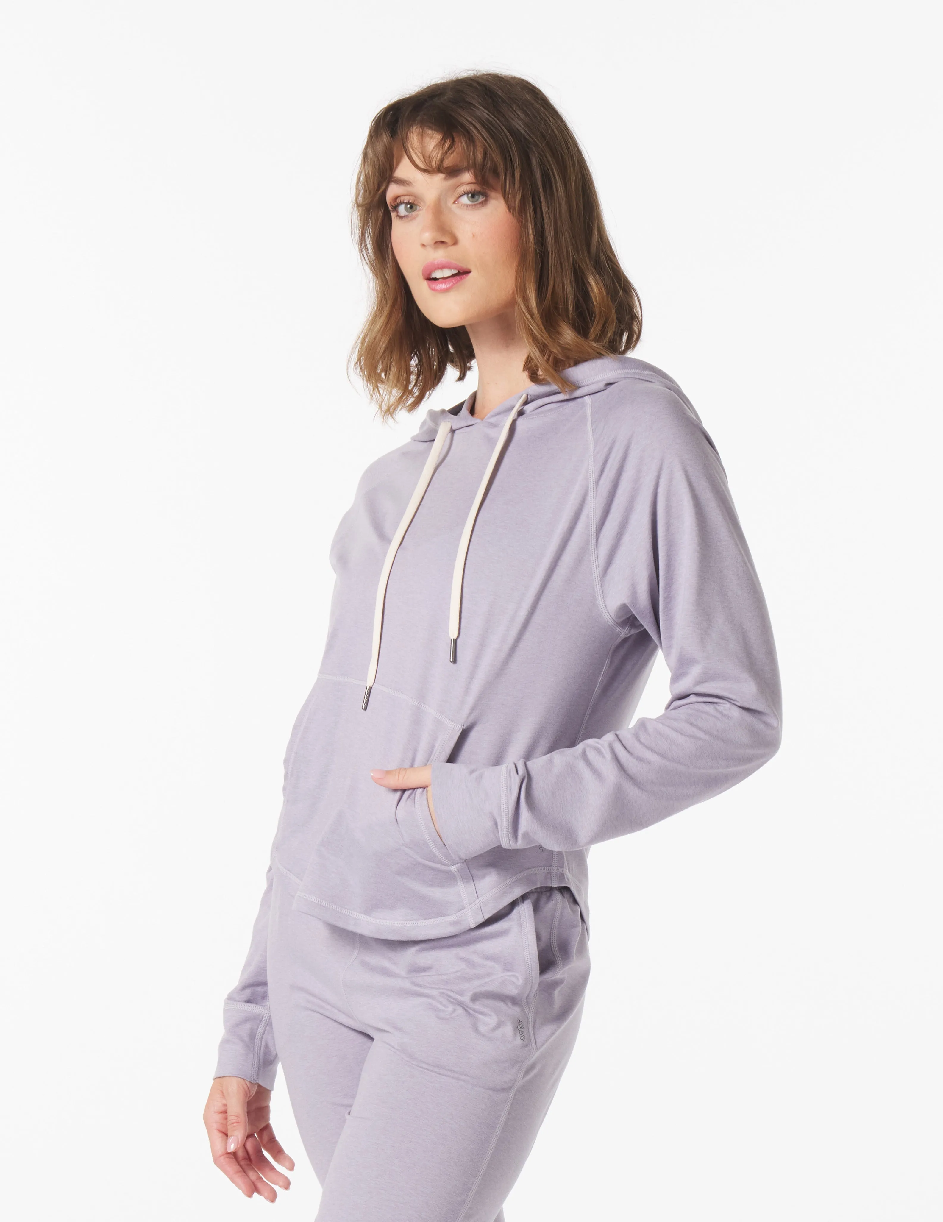 Rocky Hoodie: Dusty Lavender Marble