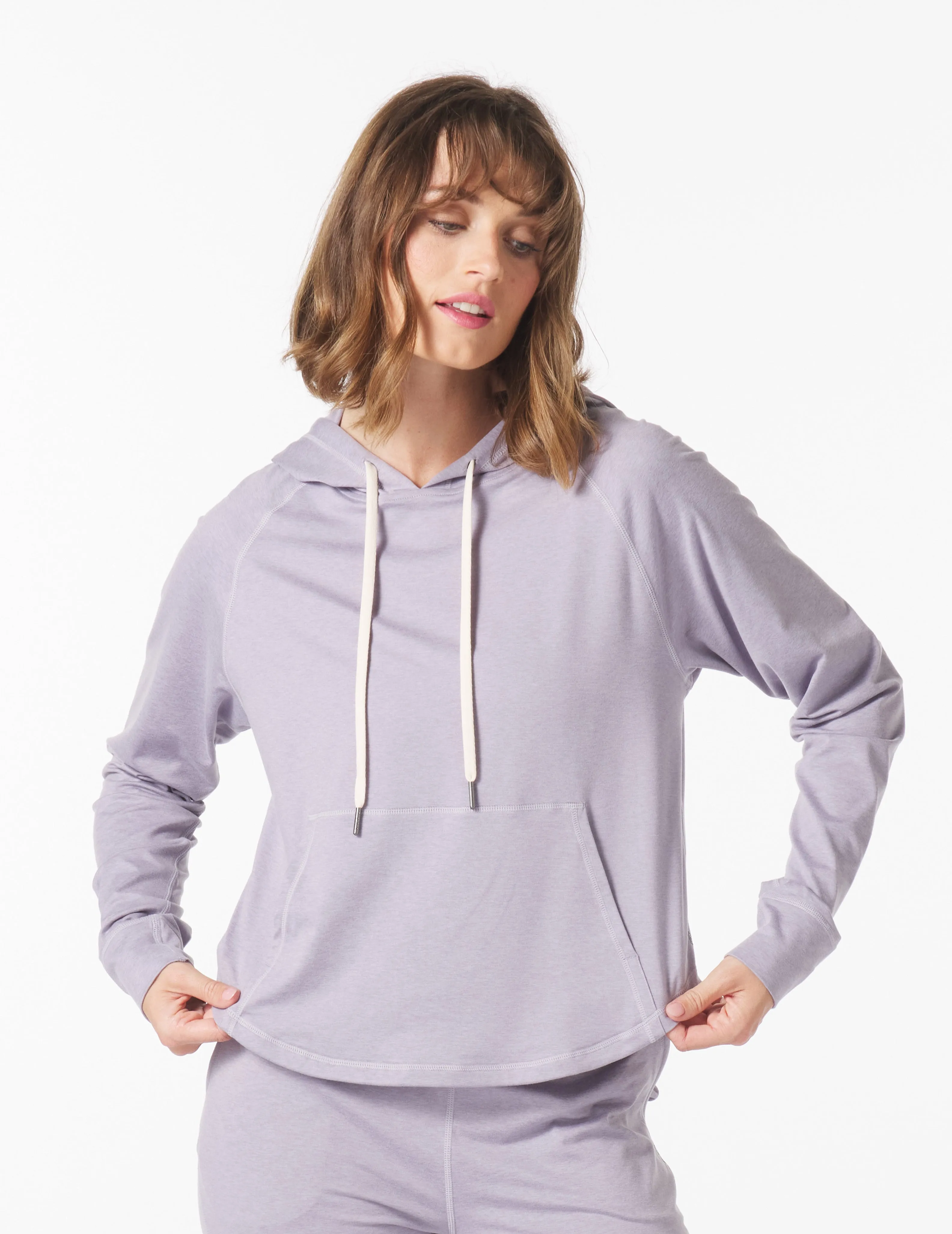 Rocky Hoodie: Dusty Lavender Marble