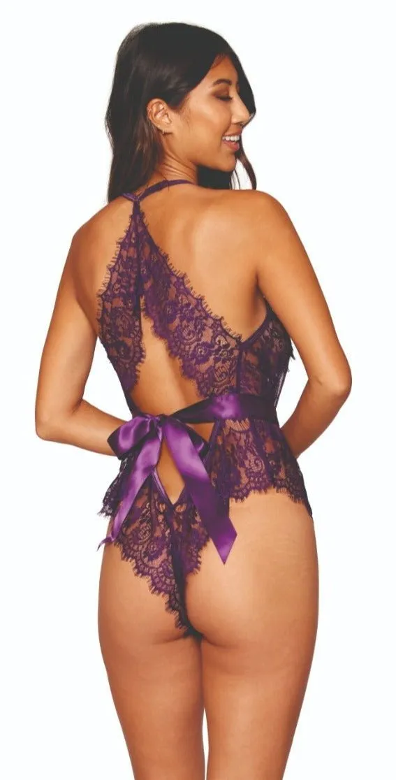 Romantic Lace Romper with Delicate Eyelash Lace Trim