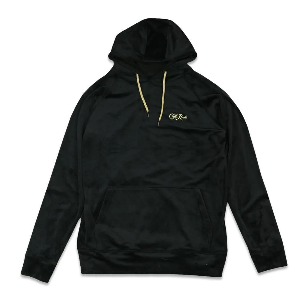 Royal Roots Velour Mens Black Pullover Hoodie