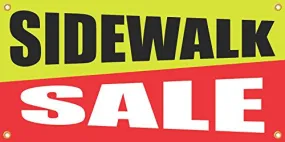 Sidewalk Sale 2ftx4ft Vinyl Retail Banner Sign