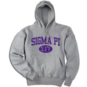 Sigma Pi Hoodie, Printed Vertical Arc Design - G185 - CAD