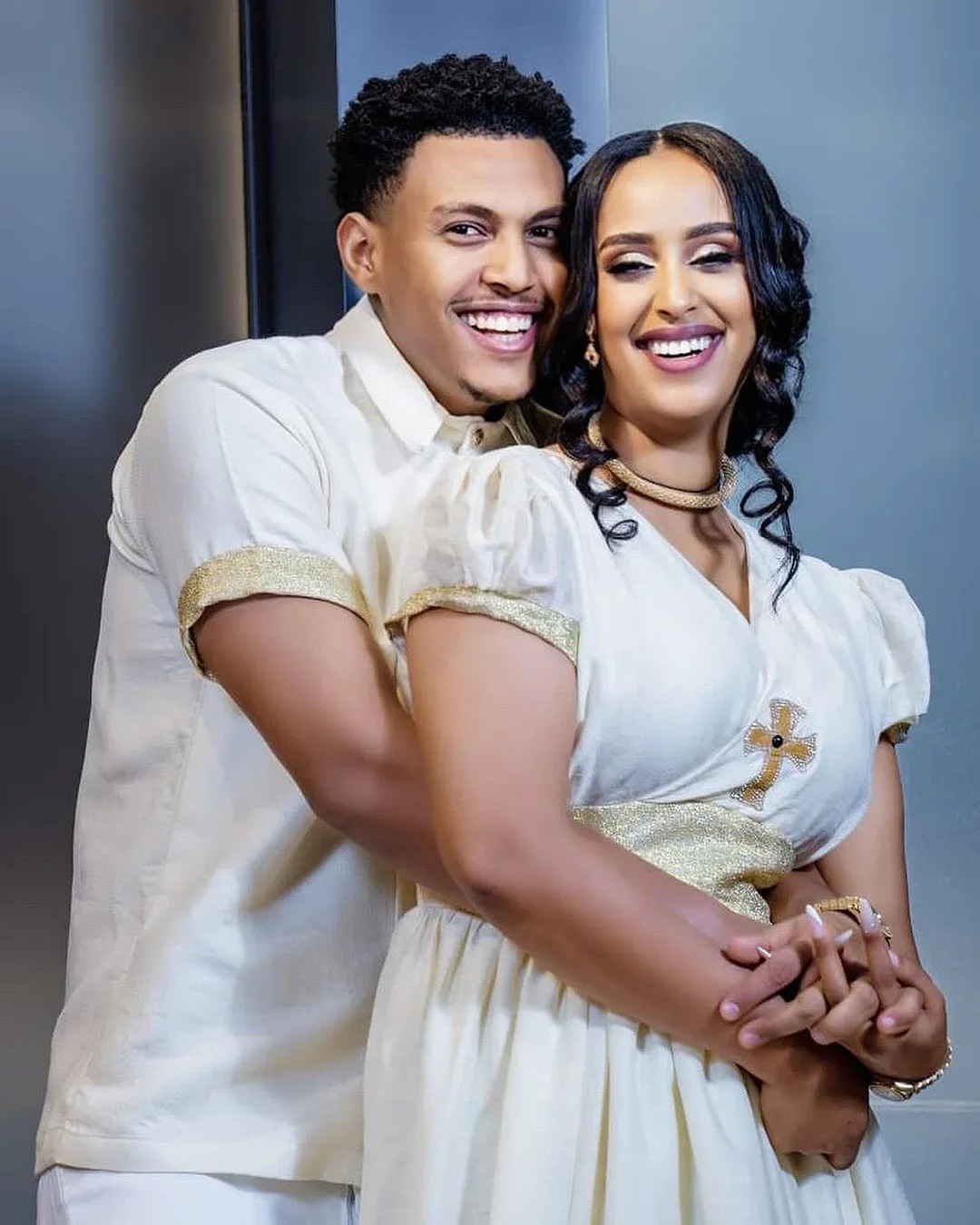 Simple Habesha Couples Outfit Modern Ethiopian Outfit Matching Couples Outfit