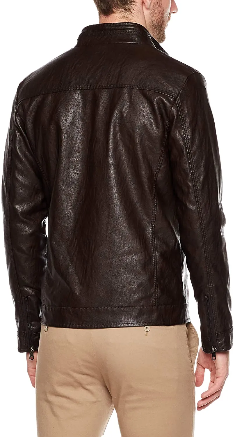 Slim Fit Sheepskin Leather Jacket Mens