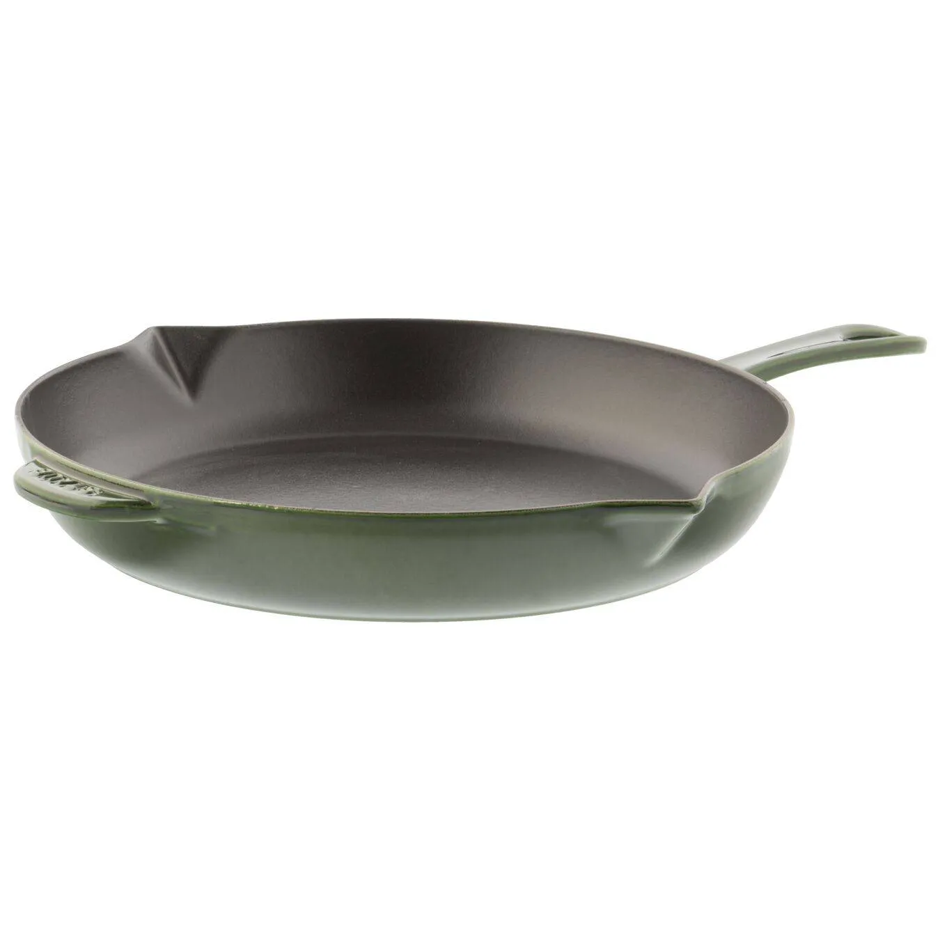 Staub Cast Iron Fry Pan, 12-in, Basil