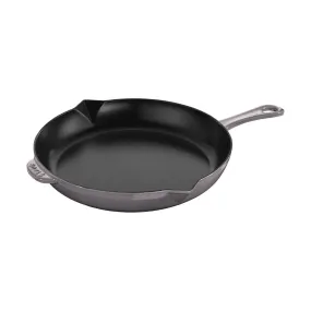 Staub Cast Iron Fry Pan, 12-in, Graphite Grey