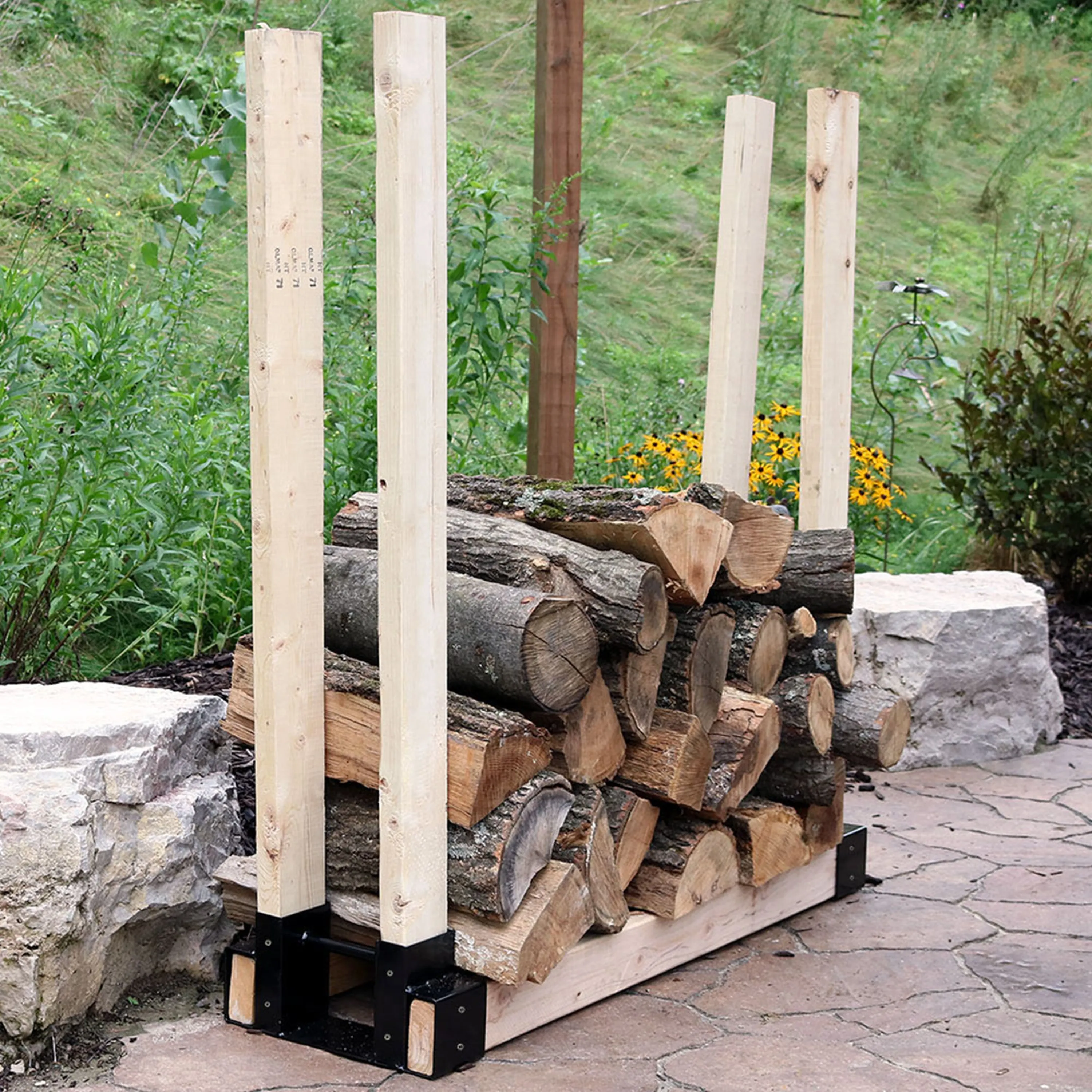 Sunnydaze Deluxe Firewood Log Rack Brackets