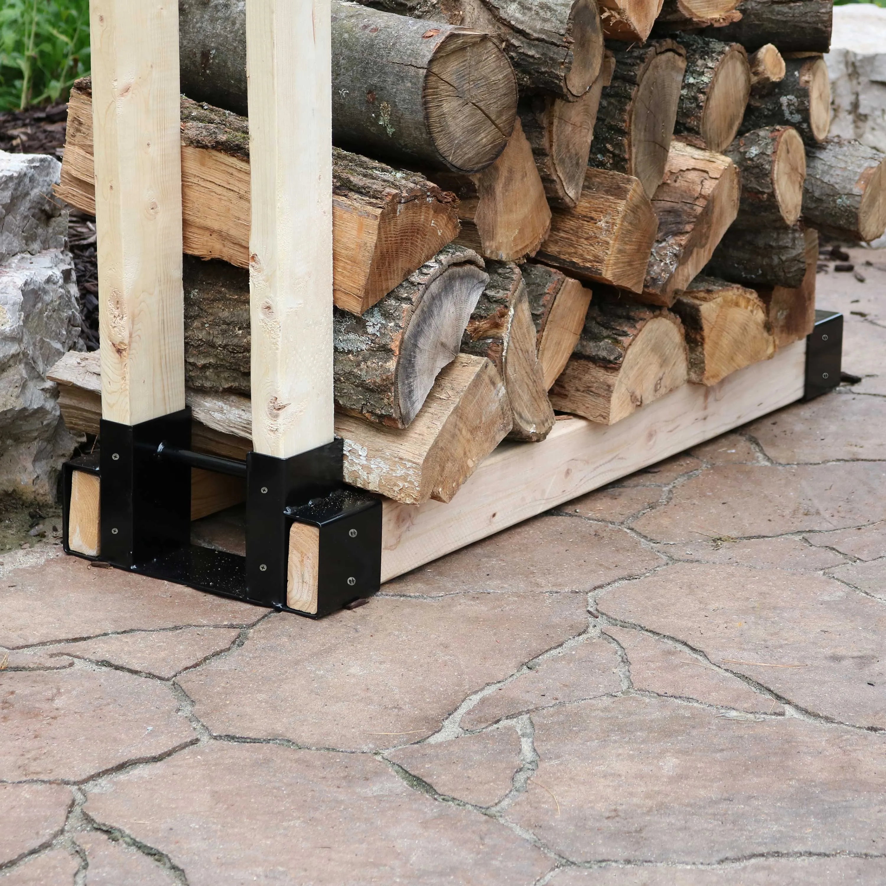 Sunnydaze Deluxe Firewood Log Rack Brackets