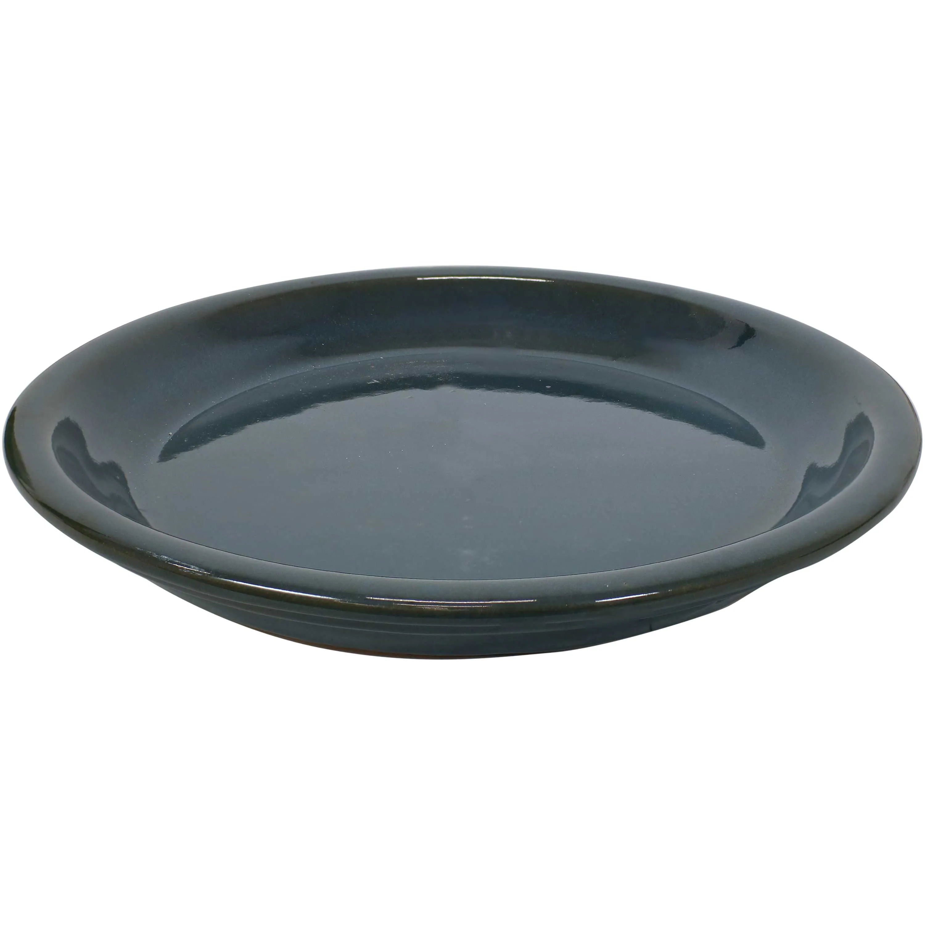 Sunnydaze Set of 4 Glazed Ceramic Planter Saucers