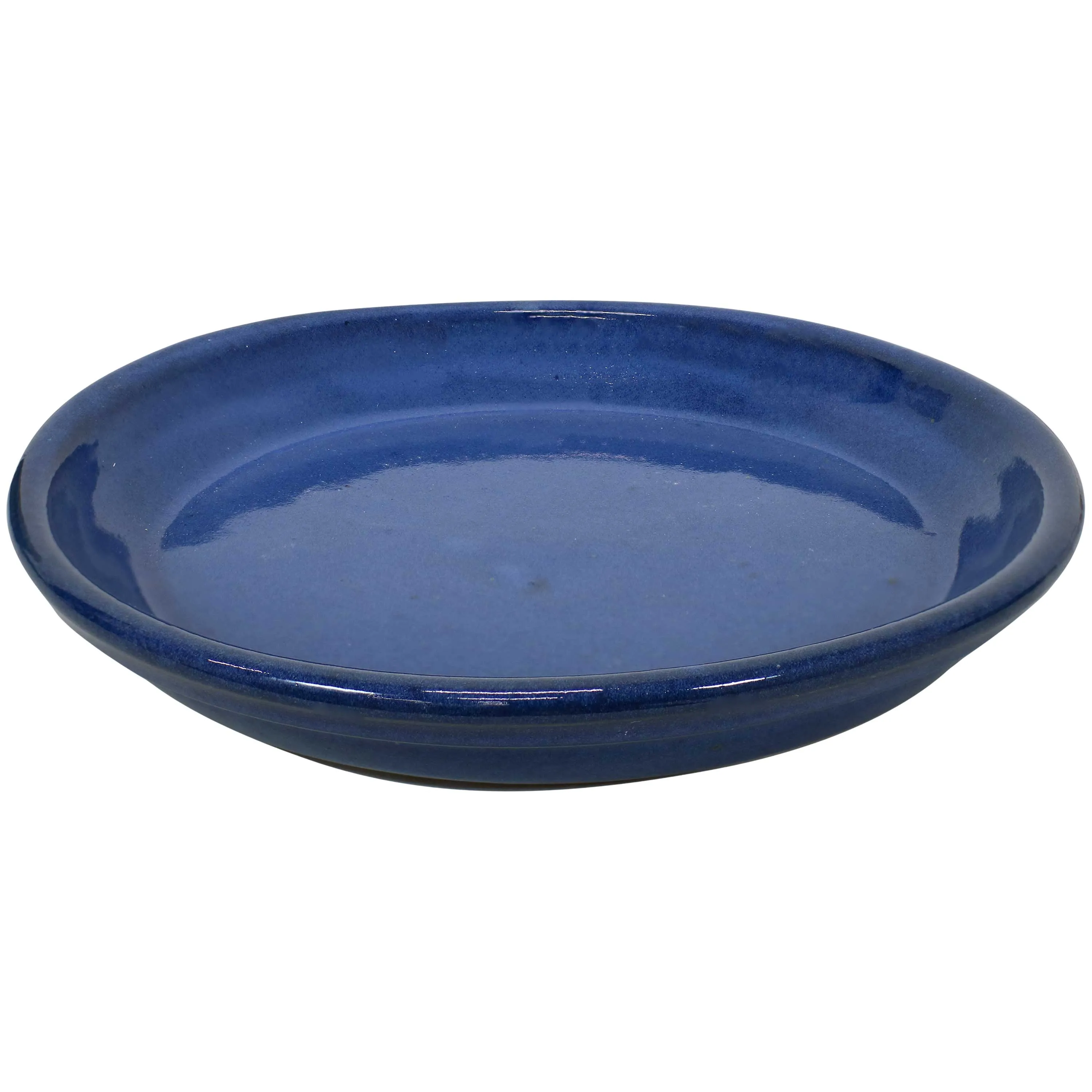 Sunnydaze Set of 4 Glazed Ceramic Planter Saucers