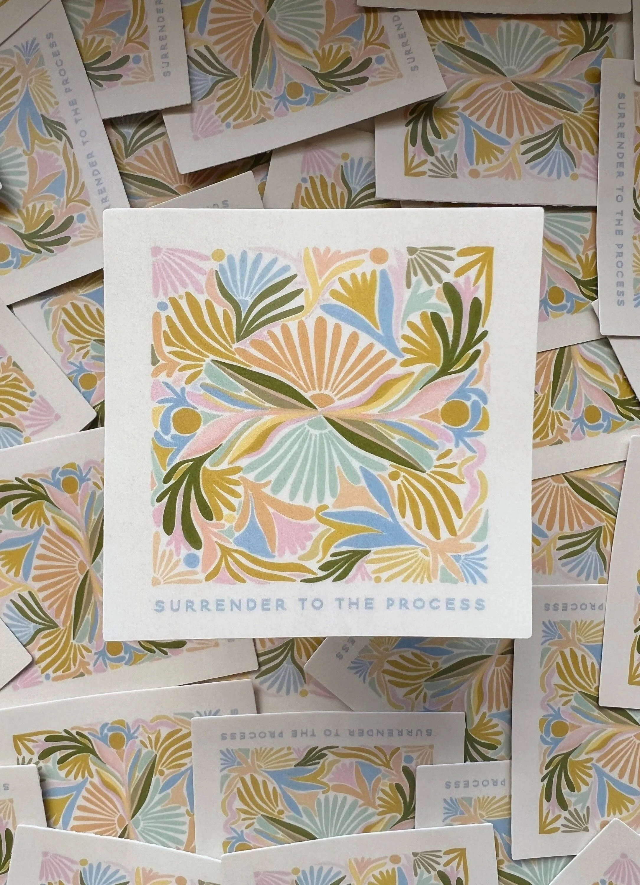 Surrender To The Process - Vinyl Sticker