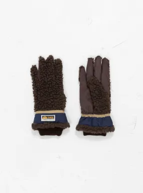 Teddy 5 Finger Glove Brown