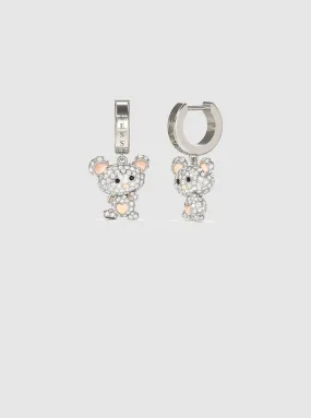 Teddy Bear Charm Earrings