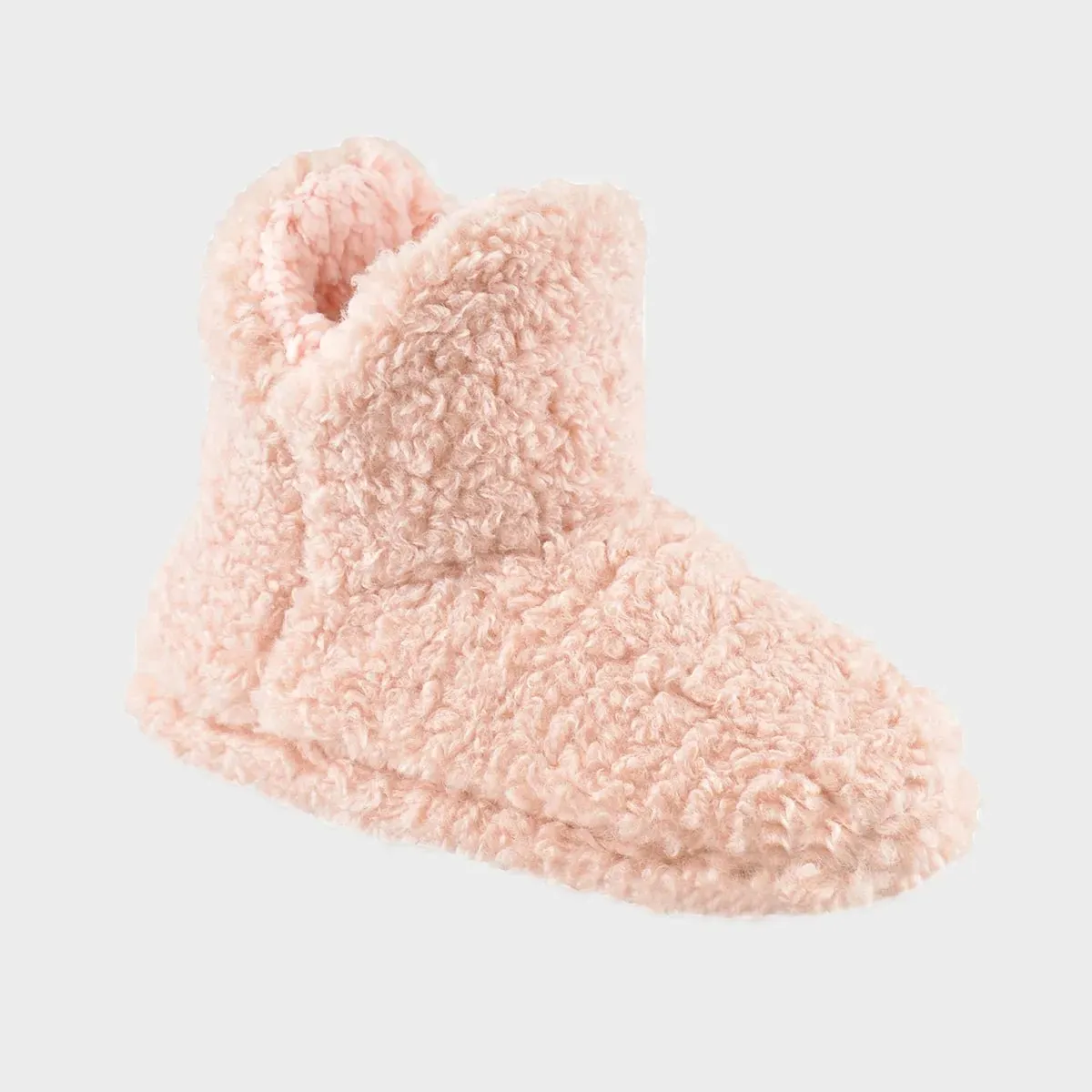 Teddy Fleece Bootie Slipper