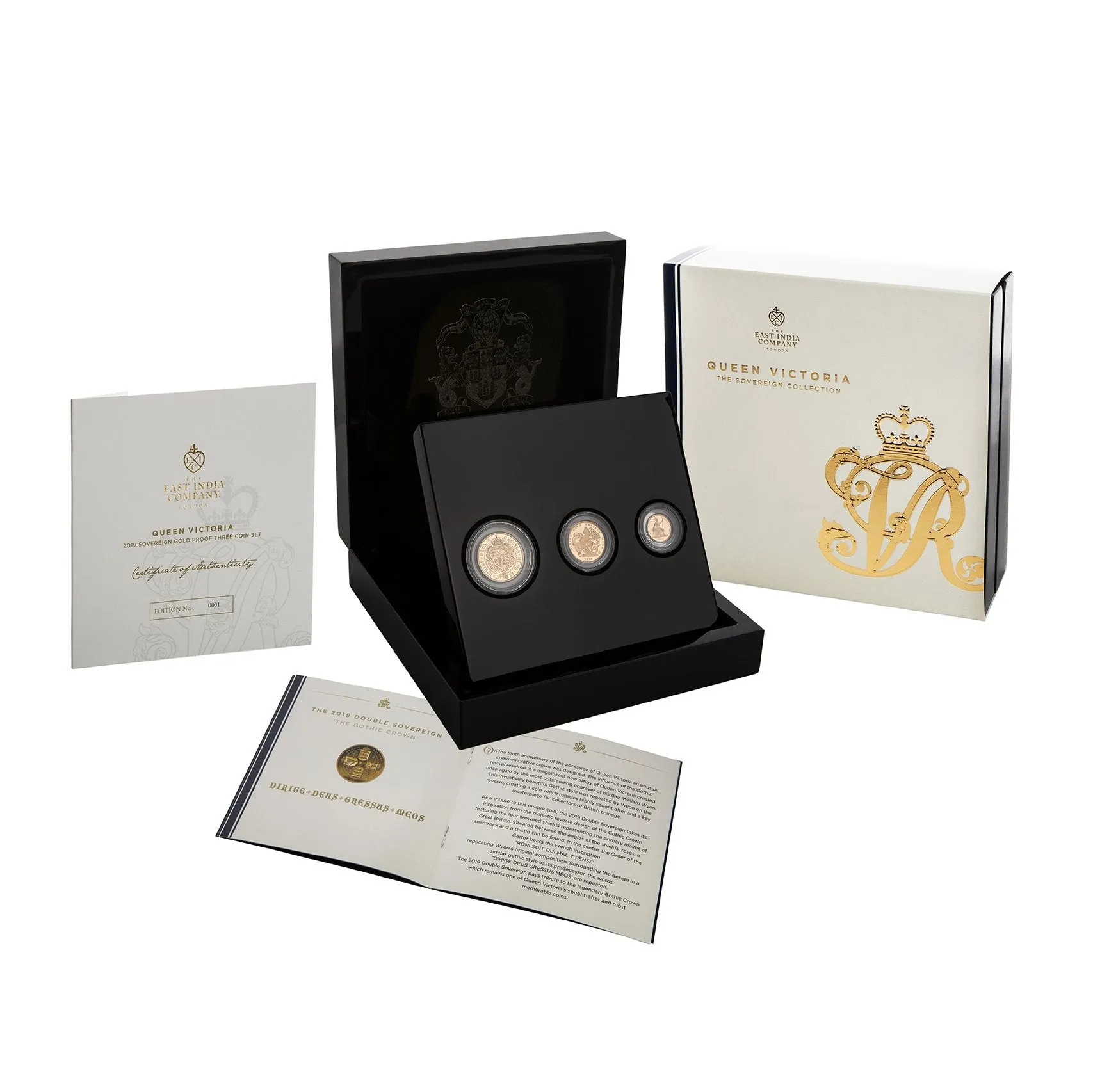 The 2019 Sovereign Gold Proof Three Coin Set