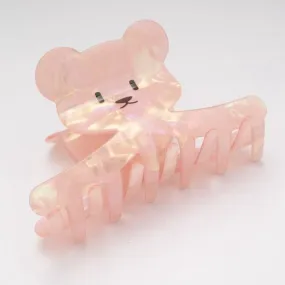 The Edit - Pink Bear Face Hair Claw