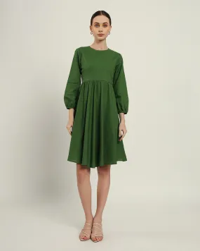 The Exeter Emerald Cotton Dress