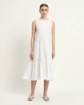 The Millis Daisy White Linen Dress