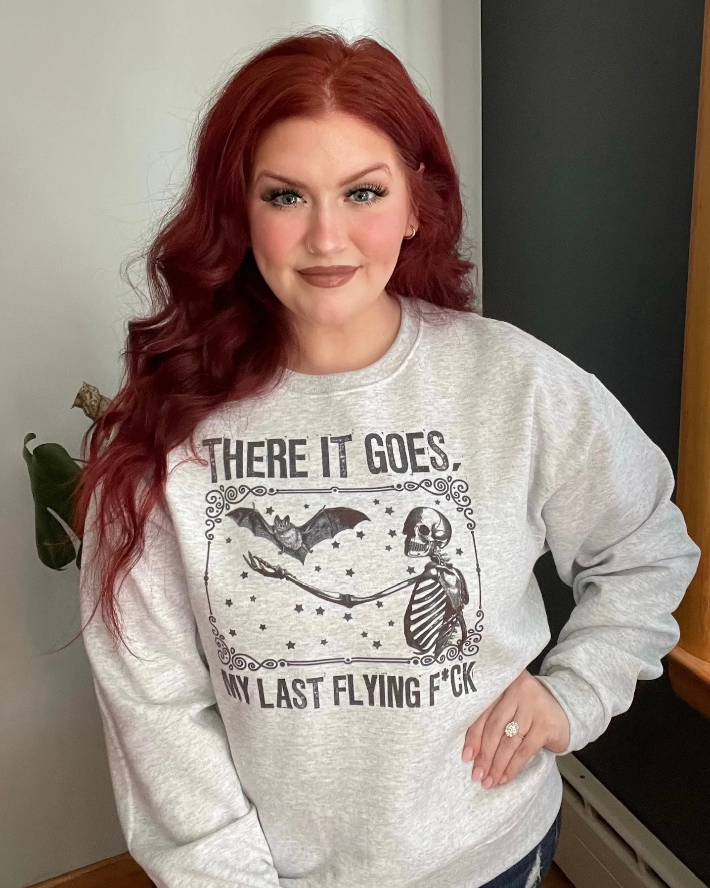 there it goes, my last flying f*ck | crewneck sweatshirt