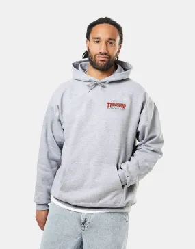 Thrasher Little Outline Pullover Hoodie - Grey