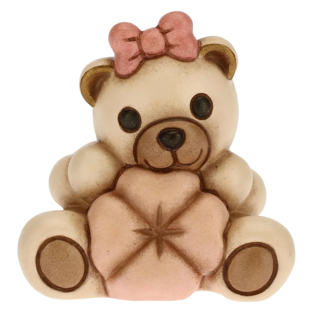 Thun - teddy con quadrifoglio portafortuna rosa| rohome