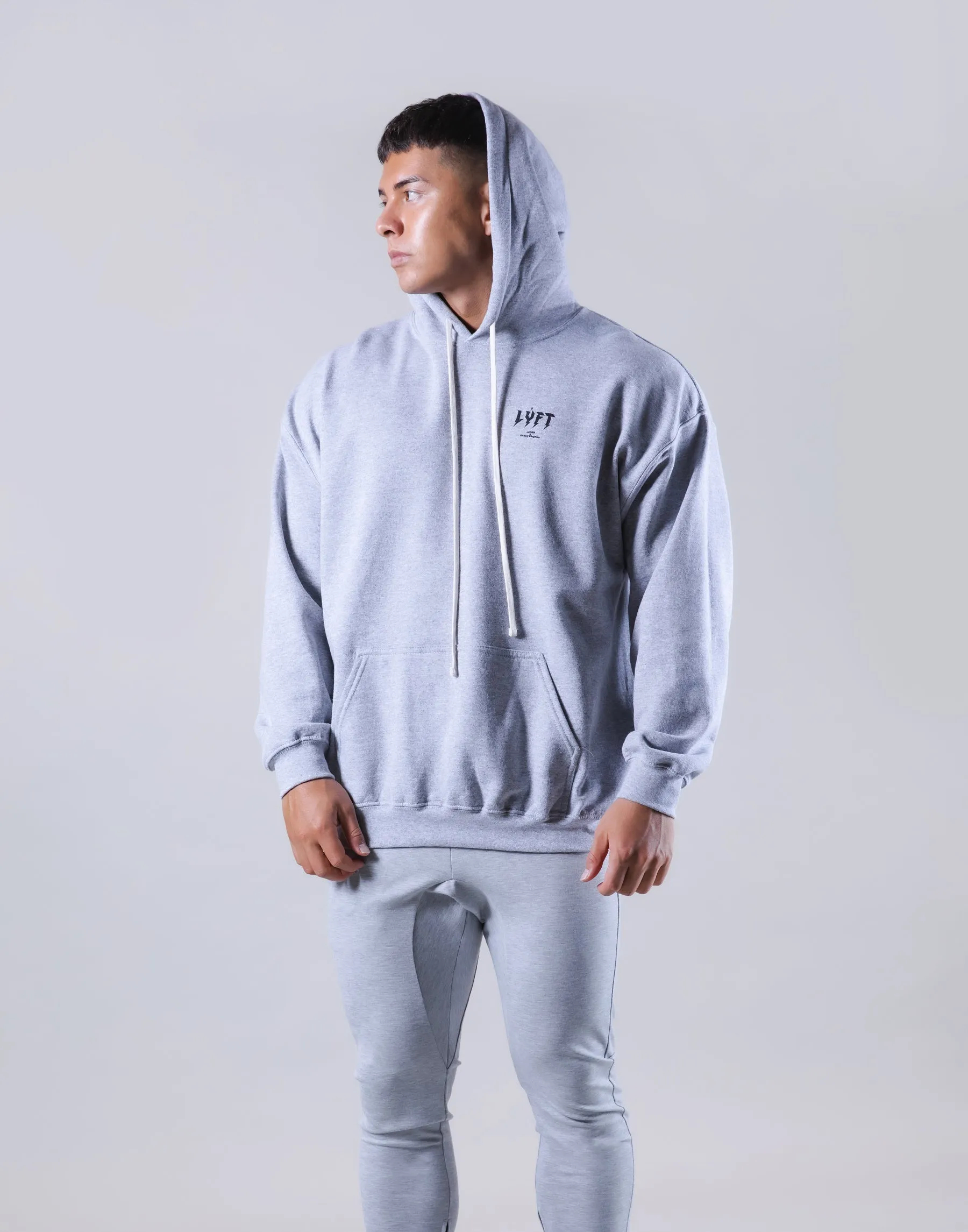 Thunder Logo Pullover Hoodie - Grey