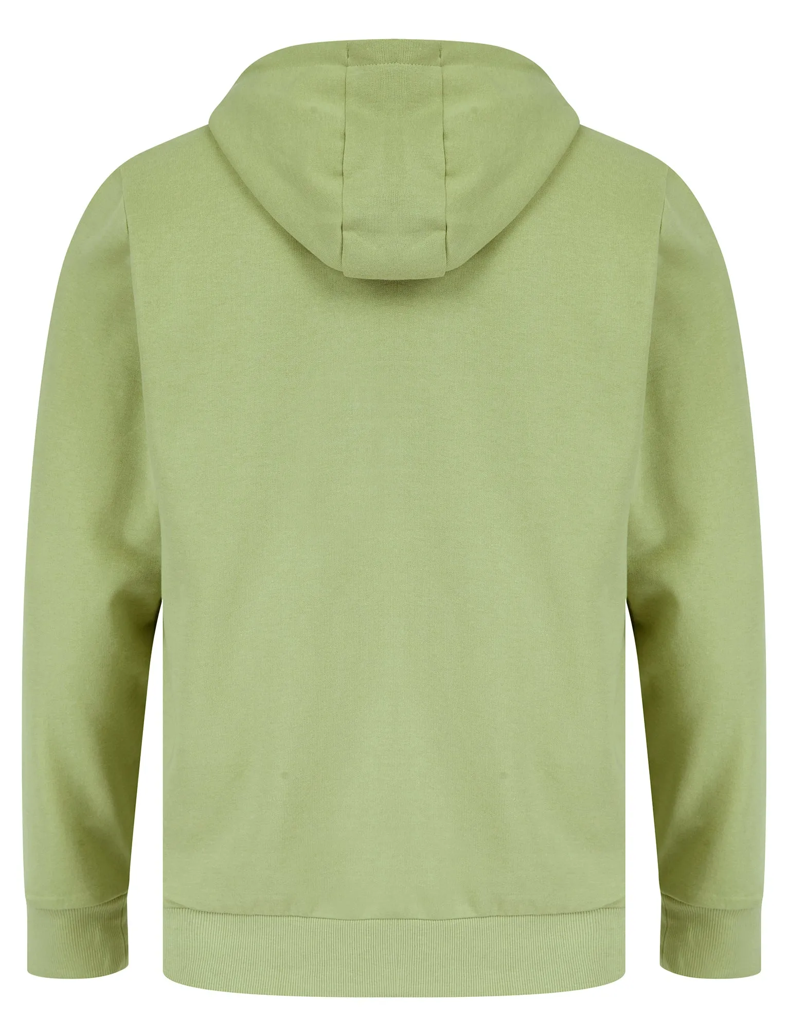 Valence Motif Brushback Fleece Pullover Hoodie in Sage Green - Tokyo Laundry