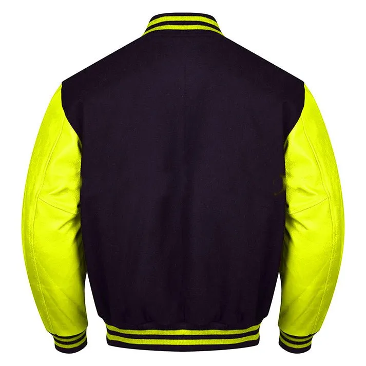 Varsity Jacket - Black Yellow